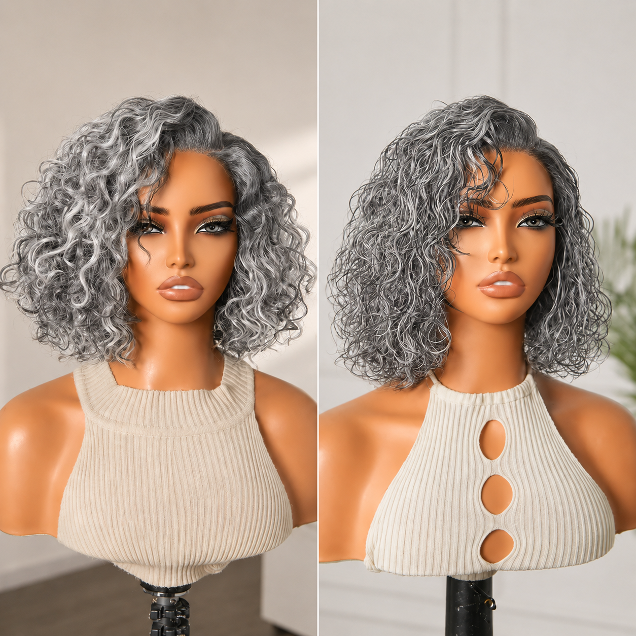 🔥Last Day: 79% OFF🔥Ready-to-Wear Glueless Curly Bob Wig
