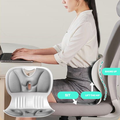 Ergonomic Memory Foam Back & Lumbar Support Cushion for Chair